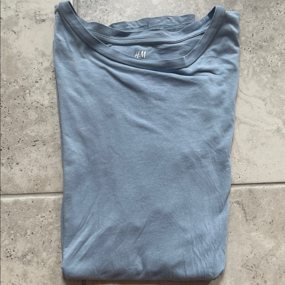 H&M Men's Slate Blue Tee